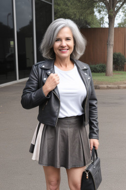 South african middle-aged female with  gray hair