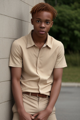 Jamaican young adult male with  ginger hair