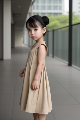 Taiwanese infant girl with  black hair