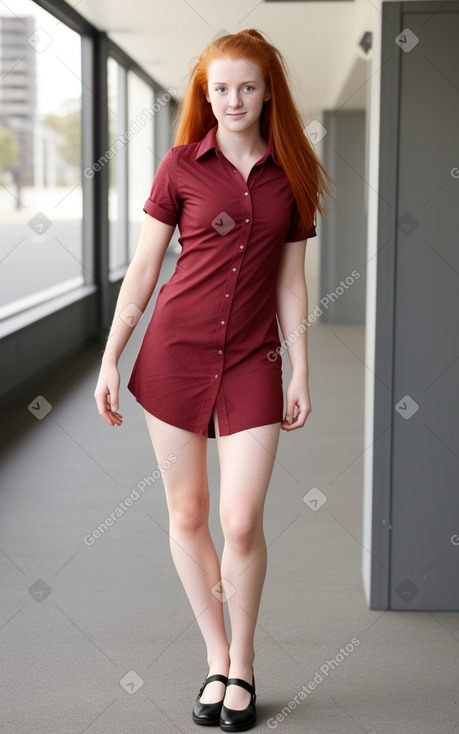 Australian young adult female with  ginger hair