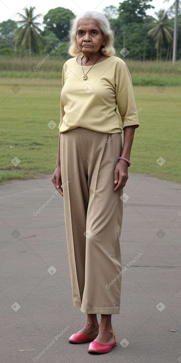 Sri lankan elderly female with  blonde hair