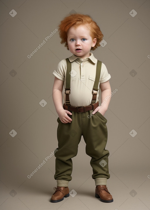 Jamaican infant boy with  ginger hair