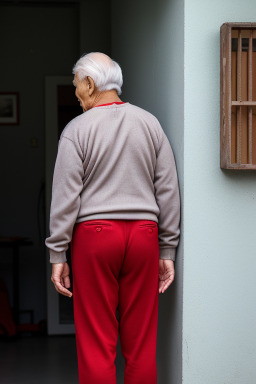 Vietnamese elderly male with  gray hair