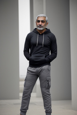 Iranian middle-aged male with  gray hair