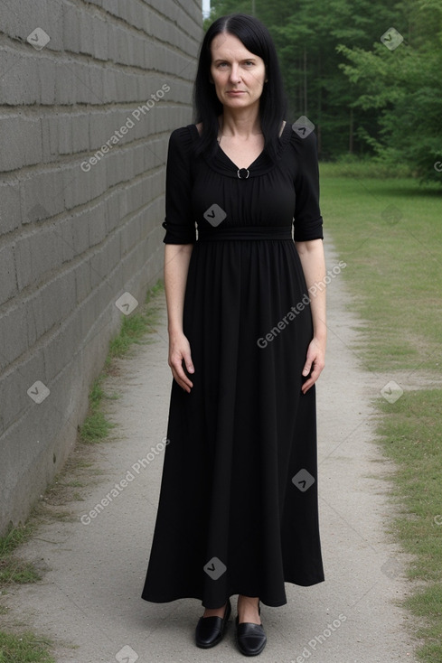 Estonian 45 years female with  black hair