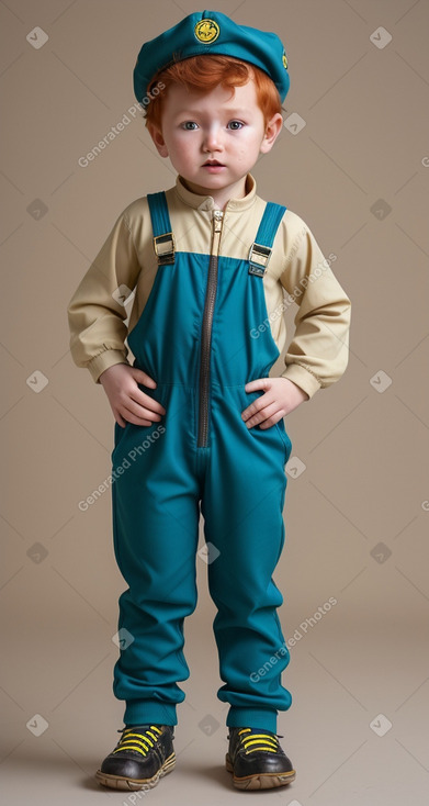 Uzbek infant boy with  ginger hair