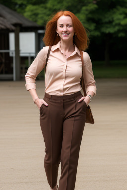 Adult female with  ginger hair