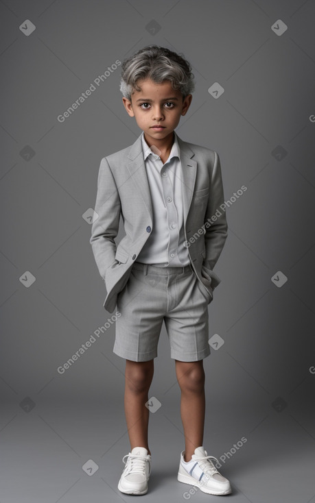 Yemeni child boy with  gray hair