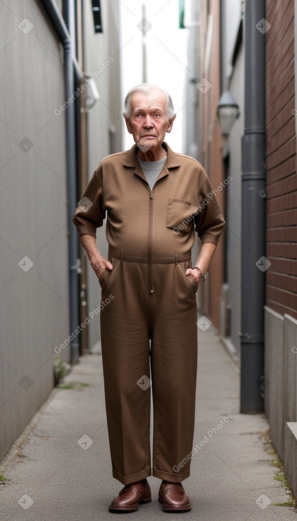 Norwegian elderly male with  brown hair