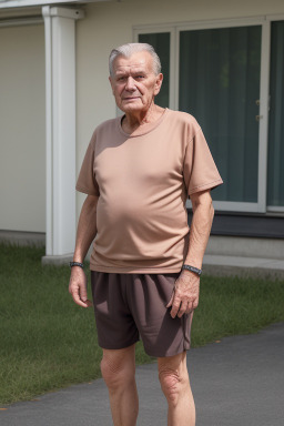 Latvian elderly male with  brown hair