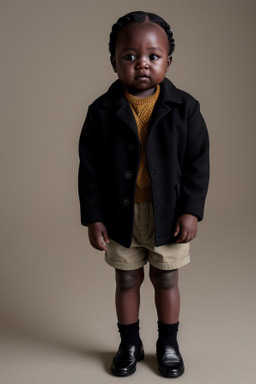 Ugandan infant boy with  black hair