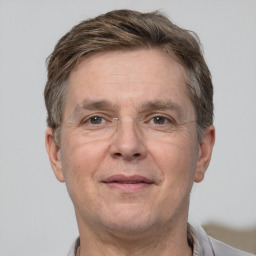 Neutral white adult male with short  brown hair and brown eyes