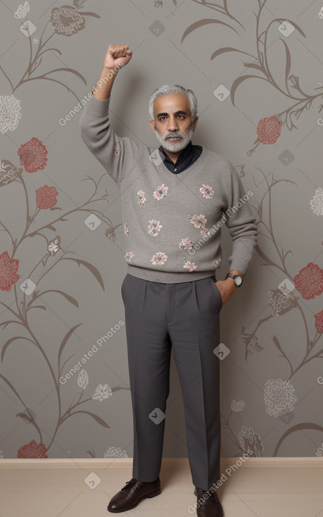 Kuwaiti 45 years male with  gray hair