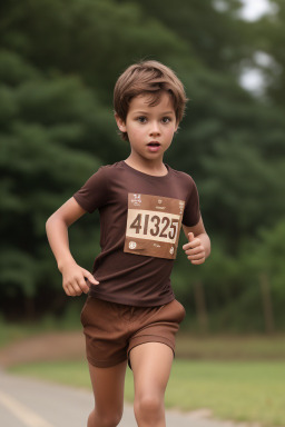 Child boy with  brown hair