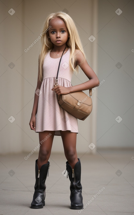 Somali child girl with  blonde hair