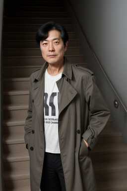 South korean 45 years male with  black hair