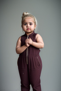 Qatari infant girl with  blonde hair