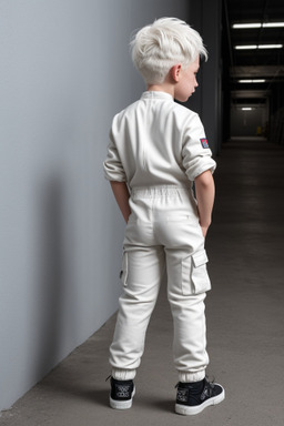 Icelandic child boy with  white hair