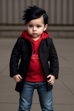 Danish infant boy with  black hair