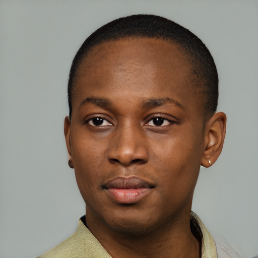 Neutral latino young-adult male with short  brown hair and brown eyes