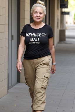 French elderly female with  blonde hair