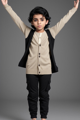 Saudi arabian child boy with  black hair