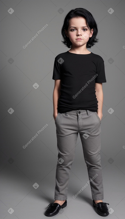 Dutch child boy with  black hair