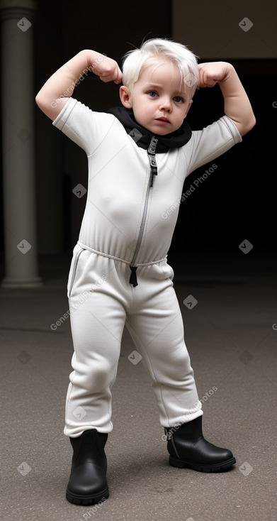 German infant boy with  white hair