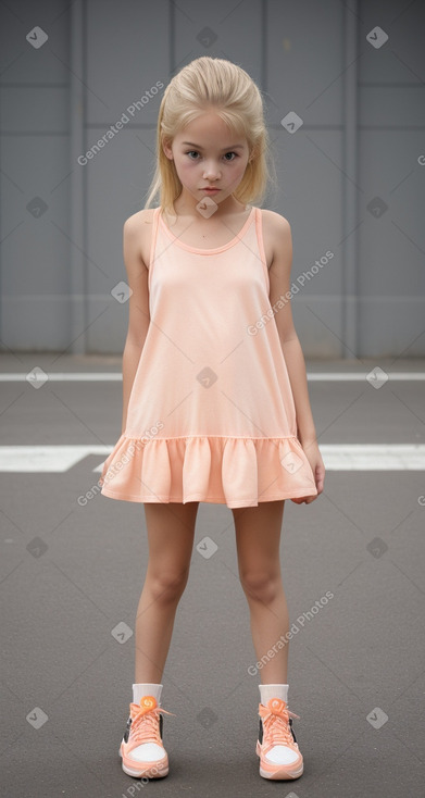 Child girl with  blonde hair