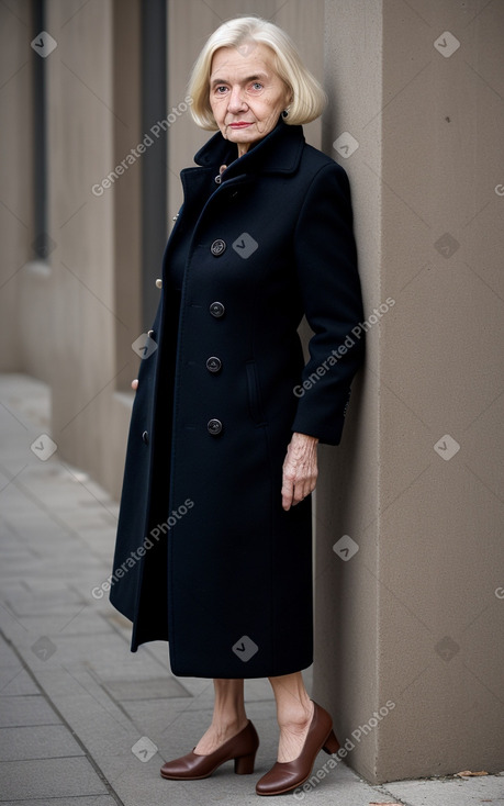 Czech elderly female with  blonde hair