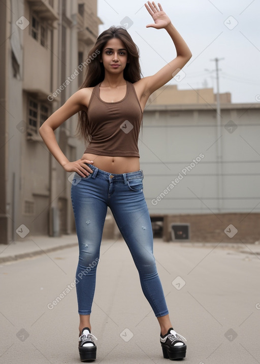 Yemeni adult female with  brown hair