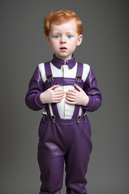 Belgian infant boy with  ginger hair