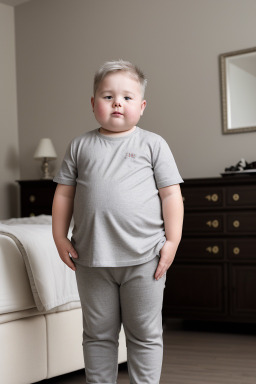 Belgian child boy with  gray hair