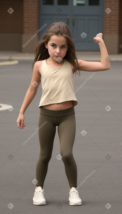 Child girl with  brown hair