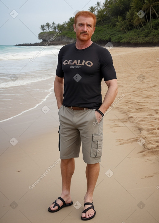 Bulgarian middle-aged male with  ginger hair