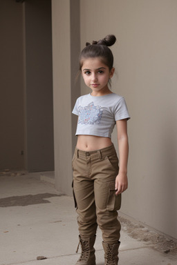 Armenian child girl with  brown hair