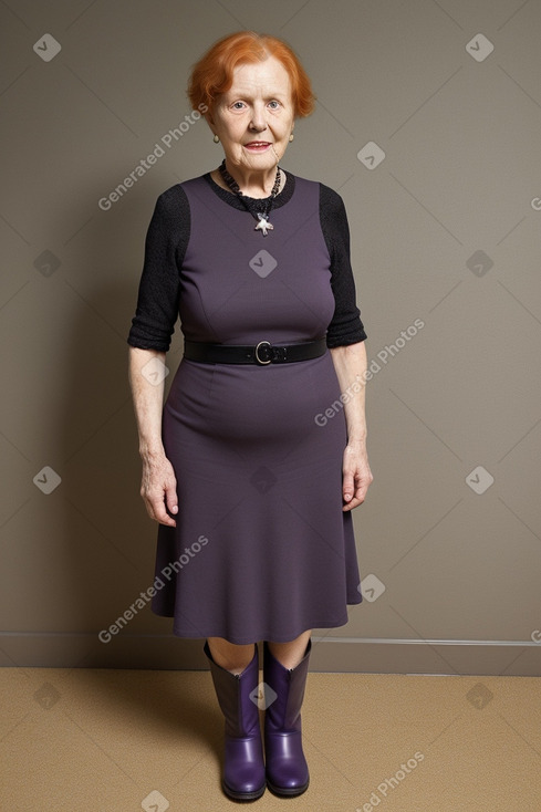 Elderly female with  ginger hair