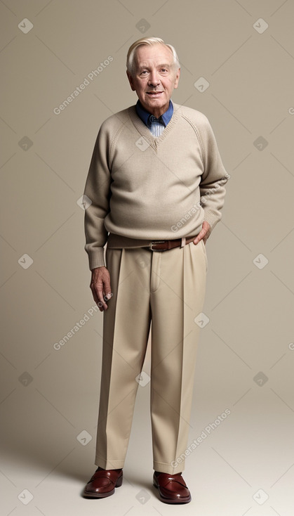 Elderly male with  blonde hair