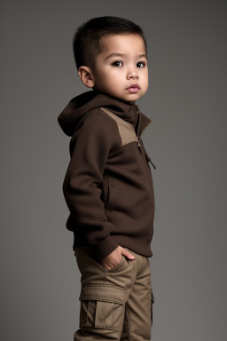 Filipino infant boy with  brown hair