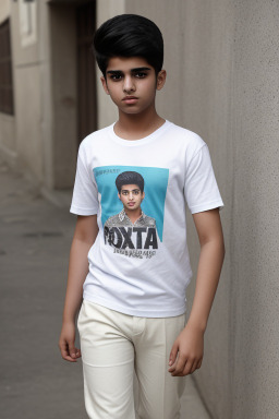 Pakistani teenager boy with  white hair