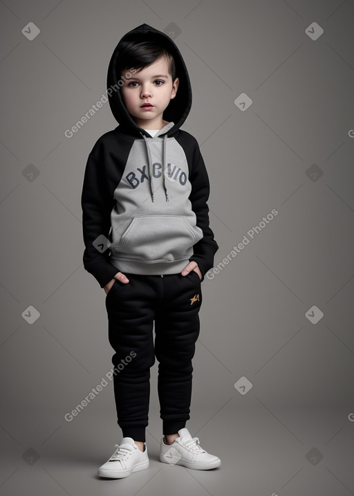 Croatian infant boy with  black hair