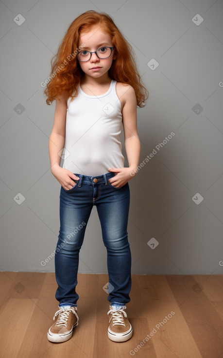 Colombian infant girl with  ginger hair