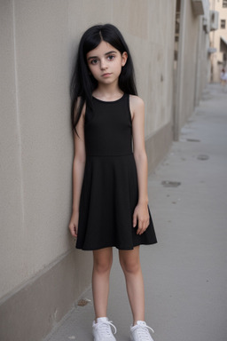 Israeli child girl with  black hair