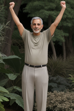 Adult male with  gray hair