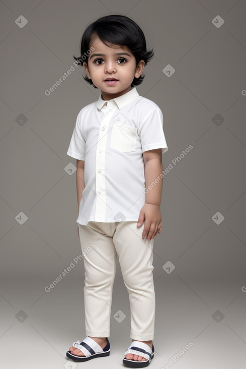 Emirati infant boy with  white hair