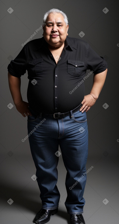 Colombian elderly male with  black hair