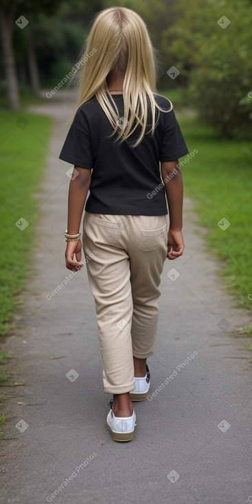 Child female with  blonde hair