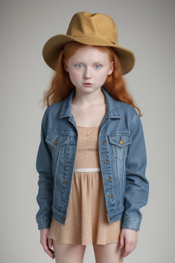 Latvian child female with  ginger hair