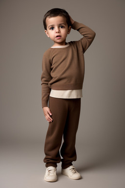 Moroccan infant boy with  brown hair