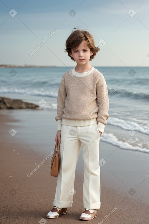 British child male with  brown hair